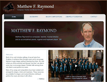 Tablet Screenshot of matthewraymond.org